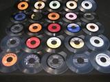 138 total qty of vintage 45's LP's, various artists, with Disk - go - case.