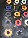 138 total qty of vintage 45's LP's, various artists, with Disk - go - case.