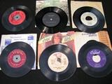 138 total qty of vintage 45's LP's, various artists, with Disk - go - case.