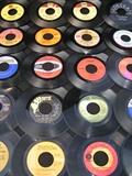 138 total qty of vintage 45's LP's, various artists, with Disk - go - case.