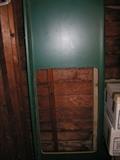 green formica countertop large is 84 1/2 length x 25 D, small is 30 x 25