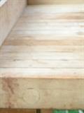 Large butcher block table 73 1/4 x 30 5/8 x 29