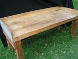 Large butcher block table 73 1/4 x 30 5/8 x 29