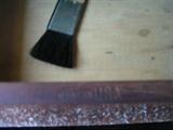 Voland and Son pharmacy scale New Rochelle, NY dated 10/15/1912. Used at Washington University. 20x 9 1/2x 16 3/4
