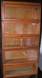 Antique Macy bookcase, 912, finish 8, Tiger Oak. 34 1/4 W x 11 1/2 D x approximatly 68" H