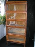 Antique Macy bookcase, 912, finish 8, Tiger Oak. 34 1/4 W x 11 1/2 D x approximatly 68" H
