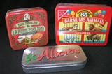Collectors tins, qty of 54, cookies, candies and nuts