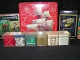 Collector tea tins, qty of 10