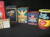 Collector tea tins, qty of 10