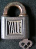 Vintage pad locks, qty 3. Acme # 6, Yale and Towne Mfc. Co., Brooklyn NY, W. Bohannan #070