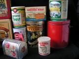Various kitchen tine, qty. 34