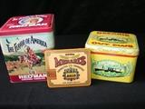 Tobacco tins, qty 3