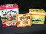 Tobacco tins, qty 3