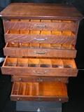 Antique National Cash Registers tiger oak cash box