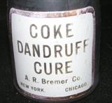 Antique Coke Dndruff Cure bottle, A. R. Bremer Co.