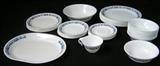 Vintage Corelle Livingware by Doring. Includes bowles, plates, platter, soup cup, bb plates, etc.