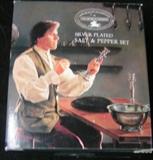 Paul Revere Silversmiths silver plated salt and pepper set