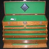 Early 1950's H. Gerstner and Sons wood storage bin, Dayton Ohio, USA, model #043