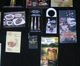 Vintage cook books, guide for meals and recipes using liquors