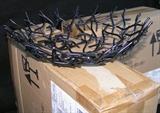 Set of two metal twig bowls