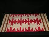 Native American Navajo rung handwoven 37" x 18 1/2"