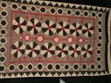 1920's - 1930's Native American Navajo rug, handwoven, Teec Nos Pas, approximatly 5'5" x 3'. VERY RARE!!