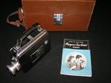 Vintage video camera and case, with manuel