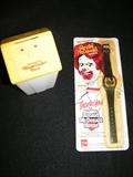 Vintage Ronald McDonald watch and wastebsket