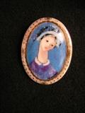 Blue Madonna by Anna Perenna, 1997, 10th anniversary P. Buckley Moss, #31131