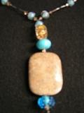 Handmade vintage jewelry, necklace and earings