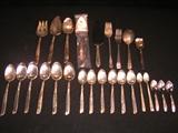 Community silver plated utensils South Sea style, WM Rogers Mfg CO. 24 pieces