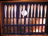 Community silverware with chest, silver plated, 94 pieces
