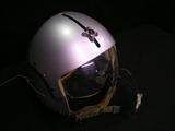 Helicopter flak jacket, USN gas mask, flight helmet, goggles and cover, pictures and news paper info