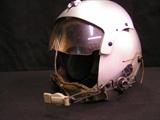 Helicopter flak jacket, USN gas mask, flight helmet, goggles and cover, pictures and news paper info
