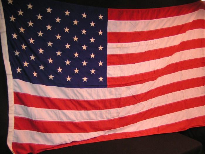 Vintage American cloth flag 4x6