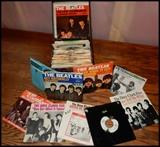 Beatles records and other 45's in original sleeves Dave Clark Five 60's