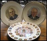 Presidential plates. Kennedy, Truman, Eisenhower and more