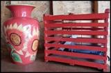 Vase and egg crate