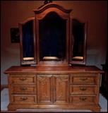 Dresser with mirror