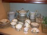 set of Limoges and misc. dishes