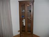 Vintage lighted Davis curio cabinet 