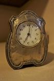Antique clock with sterling face
