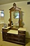 Antique marble top dresser