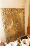 Brass plaque "Take courage"