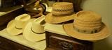 Vintage hats. There are a few beaver hats including a 10x Stetson