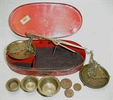 ca 1850's California gold miner's scale