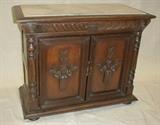 French Renaissance revival oak small sideboard