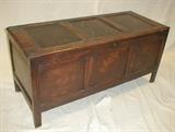 Charles II oak coffer chest.  Ca 1660's