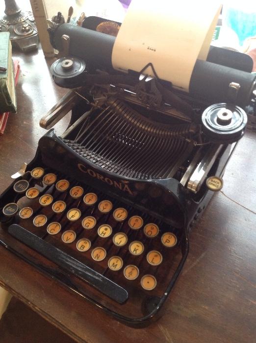 This little traveling Corona No. 3 typewriter - great Christmas gift