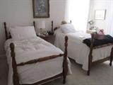 Maple twin beds